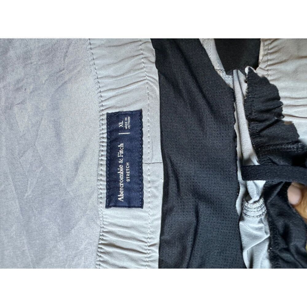 Abercrombie Fitch Shorts Mens Extra Large Gray Stretch - Picture 6 of 7